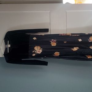 Velvet and satin dress